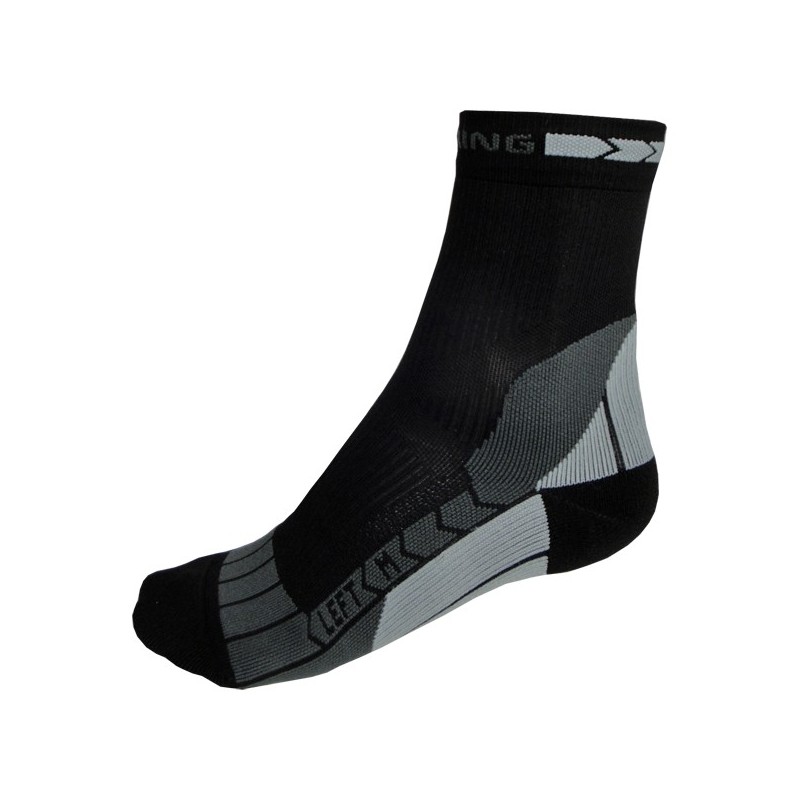 Spring 901 Progressive Compression korte sok zwart-grijs Spring 901 Progressive Compression korte sok zwart-grijs